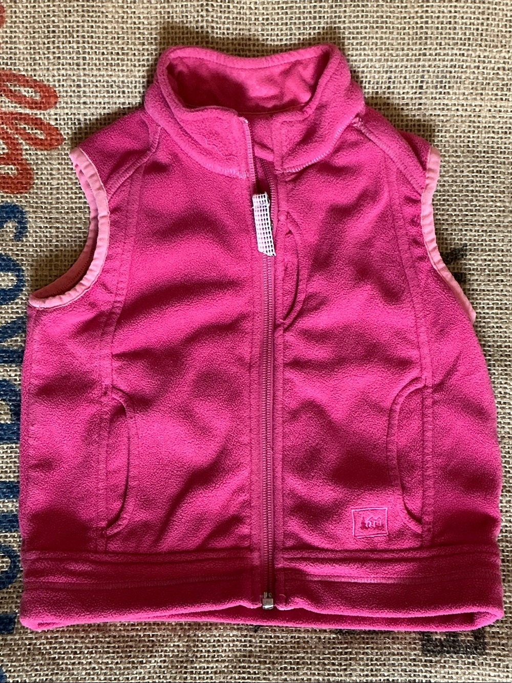 REI Pink Girls Fleece Vest Size 3T